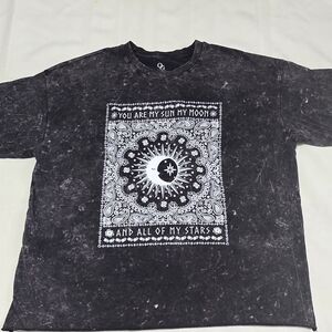Celestial Graphic Black T-Shirt